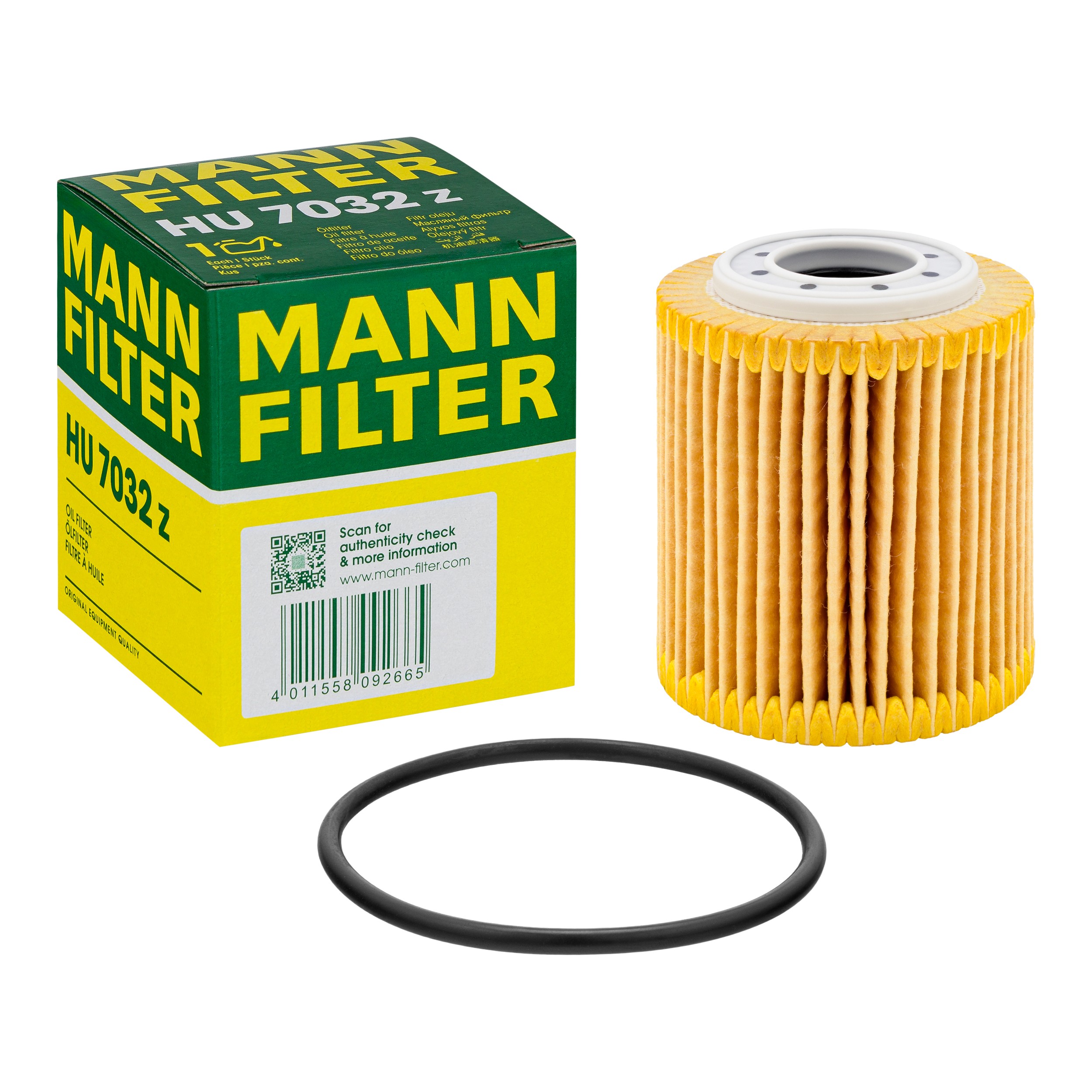 MANN-FILTER HU 7032 z oil filter with its box
