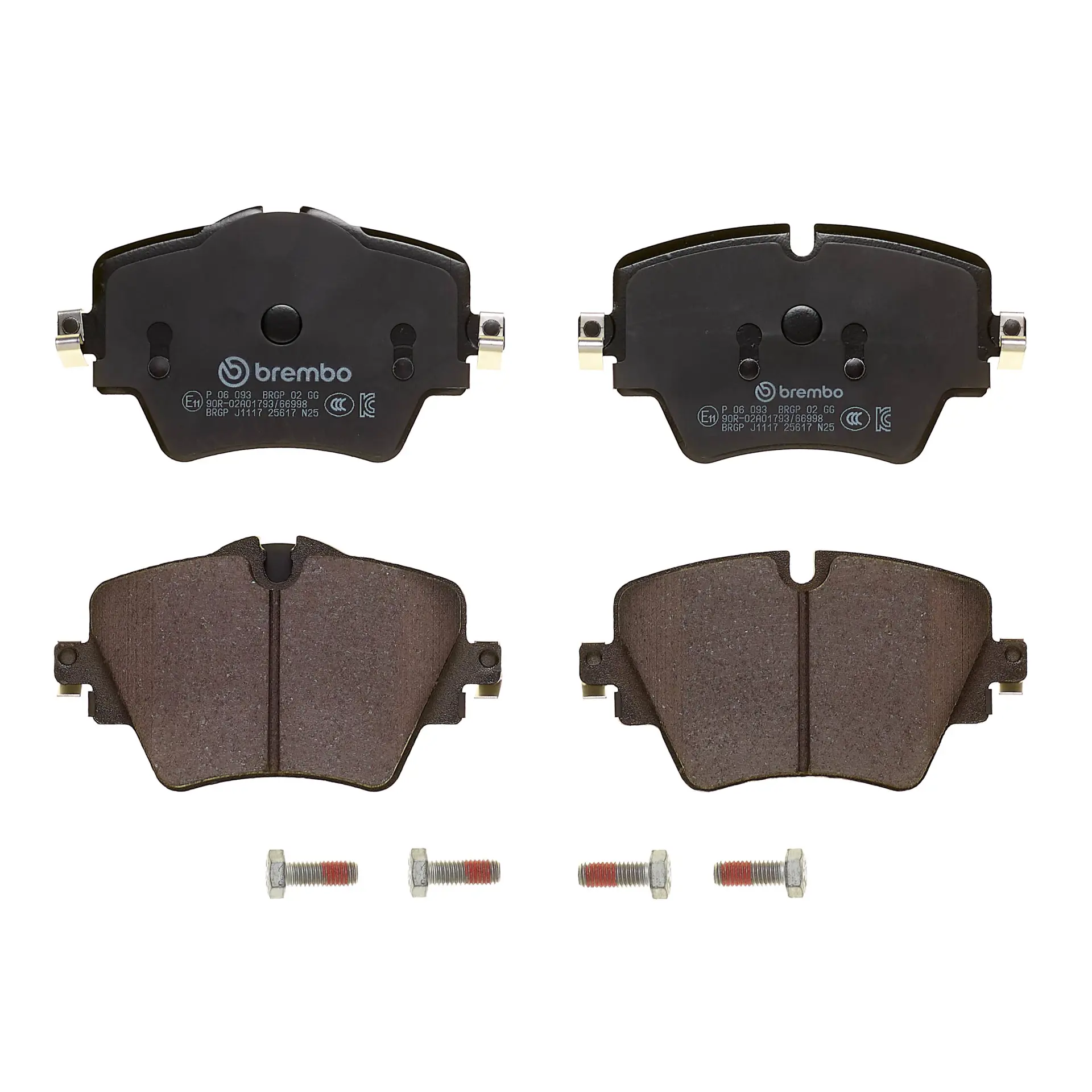 Brembo P 06 093 front brake pad set, third view
