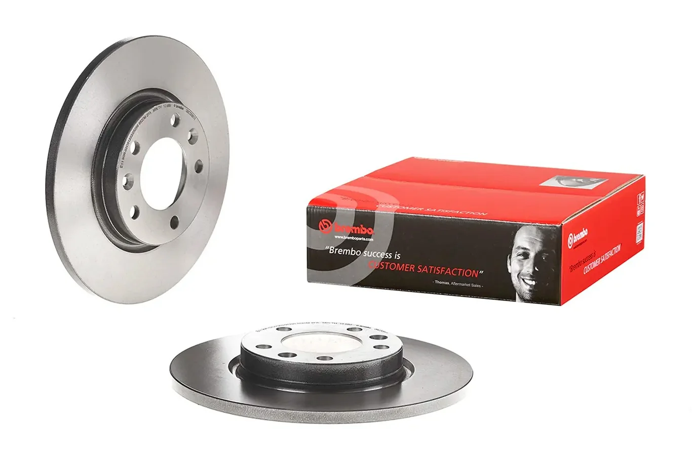 Brembo 08.C308.11 268 mm solid rear brake disc