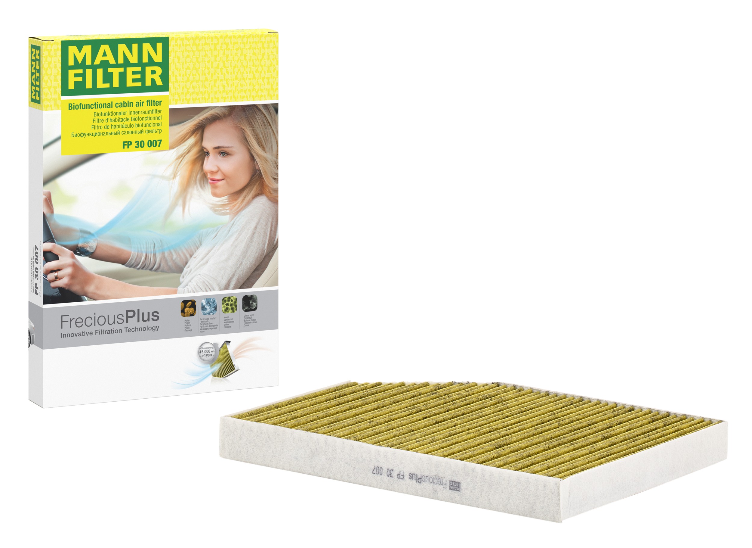 MANN-FILTER FP 30 007 FreciousPlus cabin filter with its box