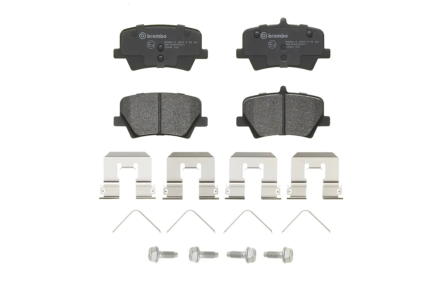 Brembo P 86 032 rear brake pad set, third view