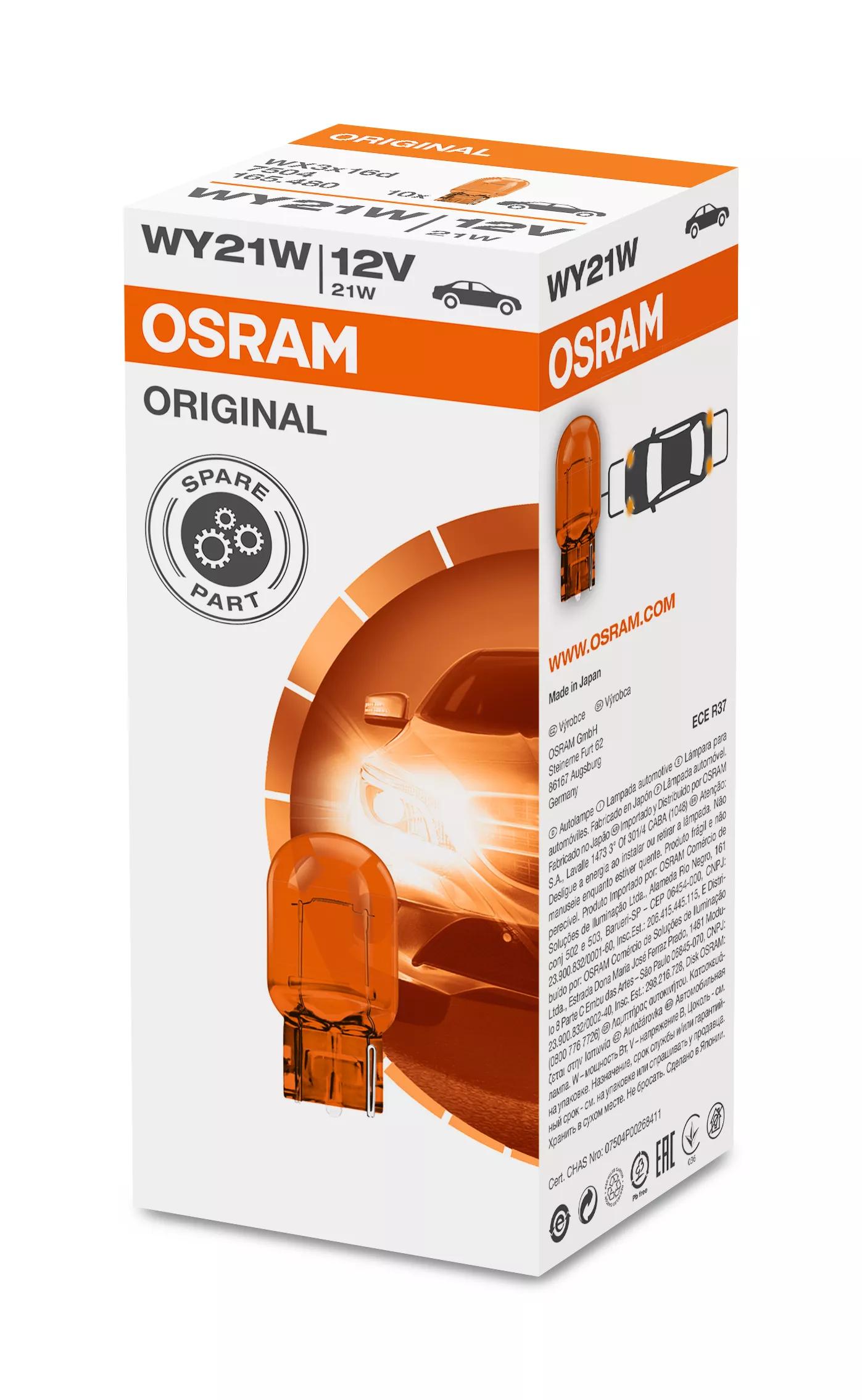 OSRAM ORIGINAL WY21W 7504 bulb, alternative view