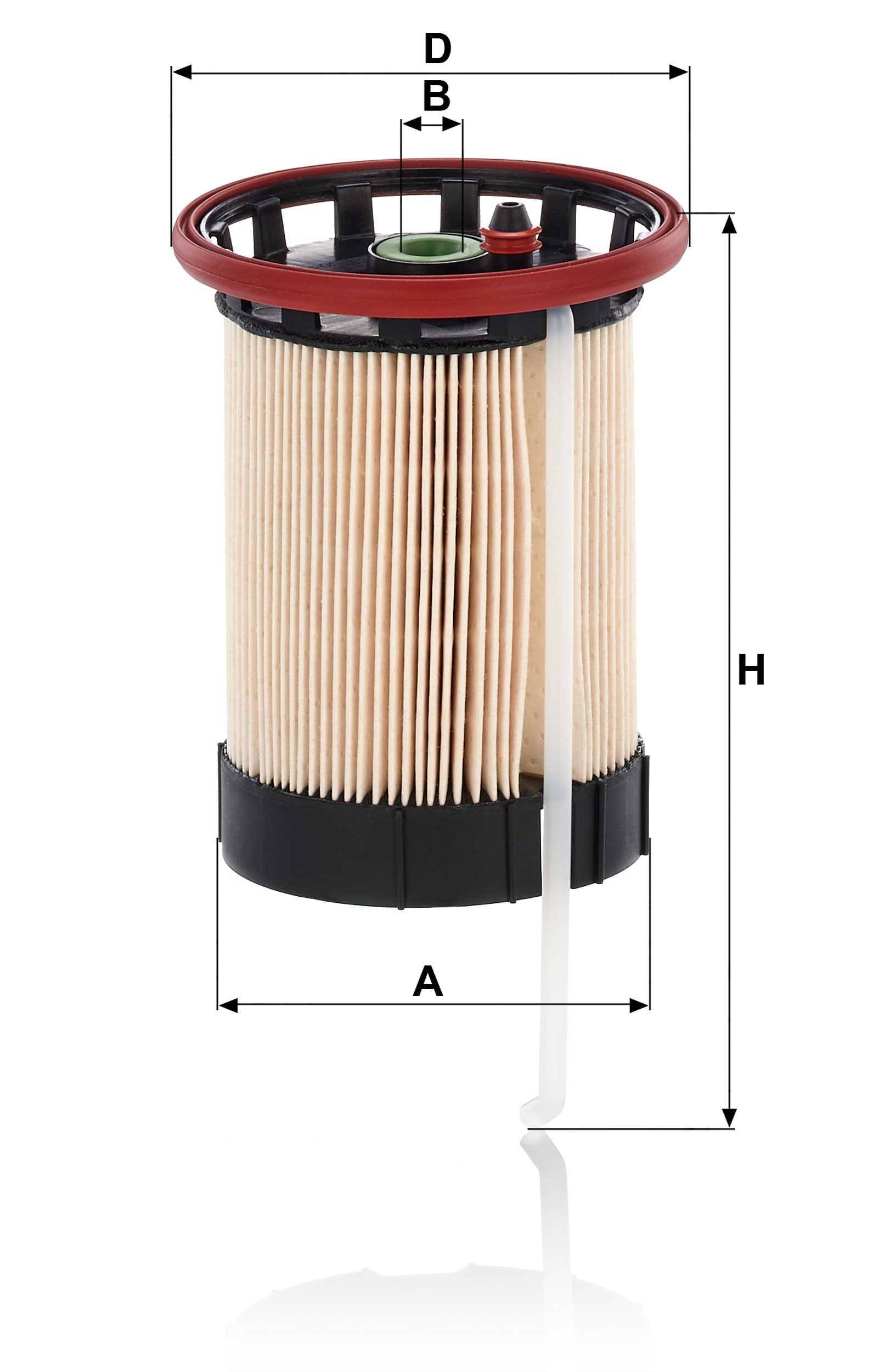 Dimension drawing of MANN-FILTER PU 8014