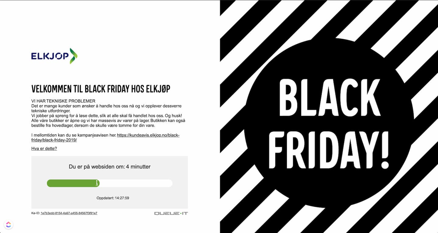 Elkjøp Black Friday Queue