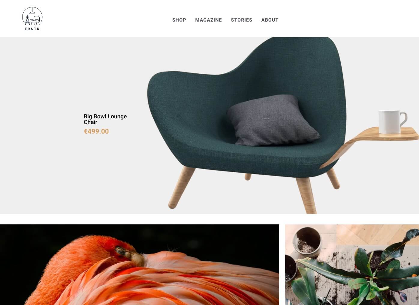 Vue storefront with NuxtJS screenshot.
