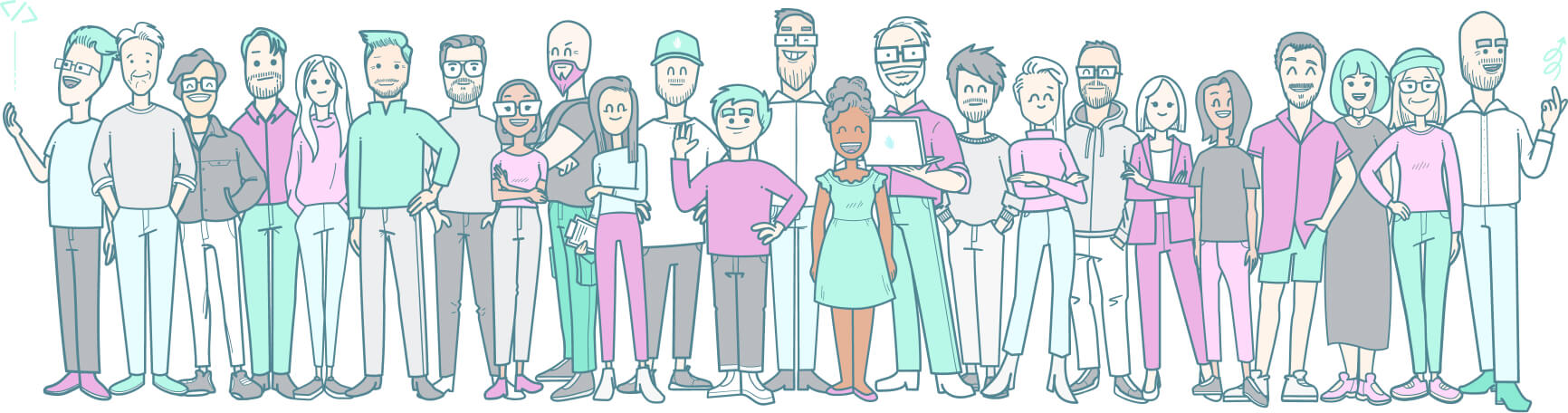 Illustration of the crystallize team