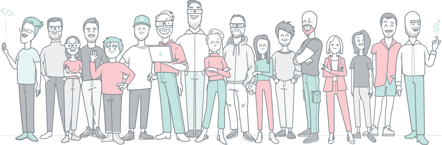 Illustration of the crystallize team