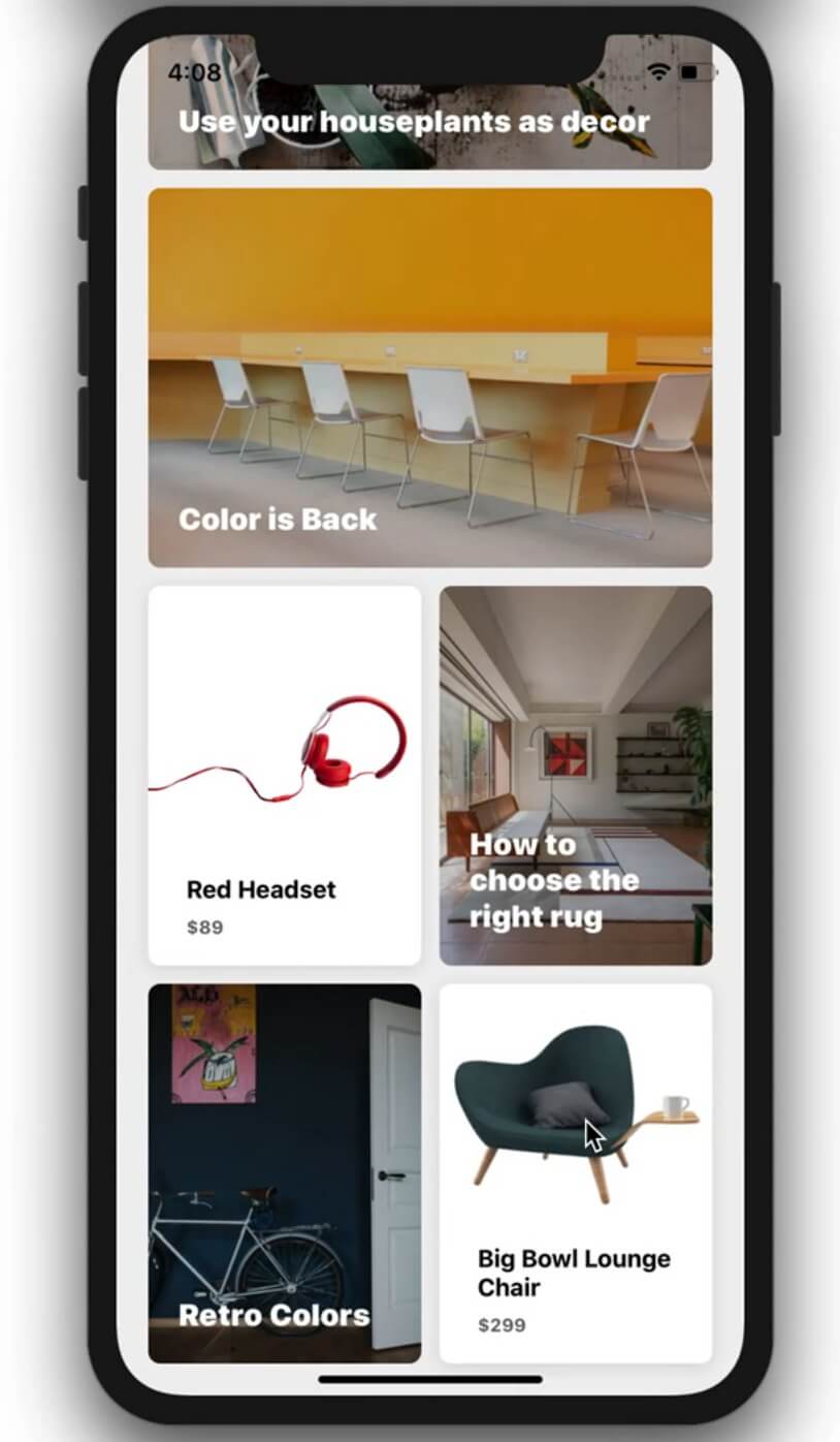 React Native eCommerce screenshot
