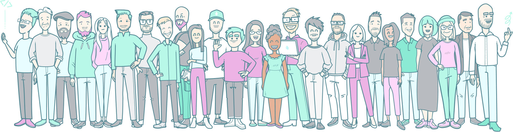Crystallize team illustrated
