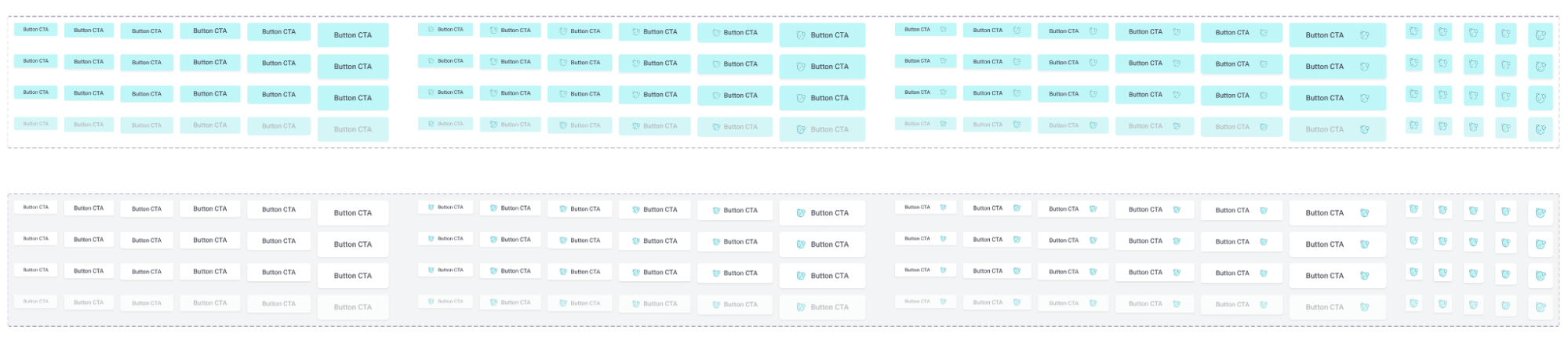 Button styles in Crystallize new design system.