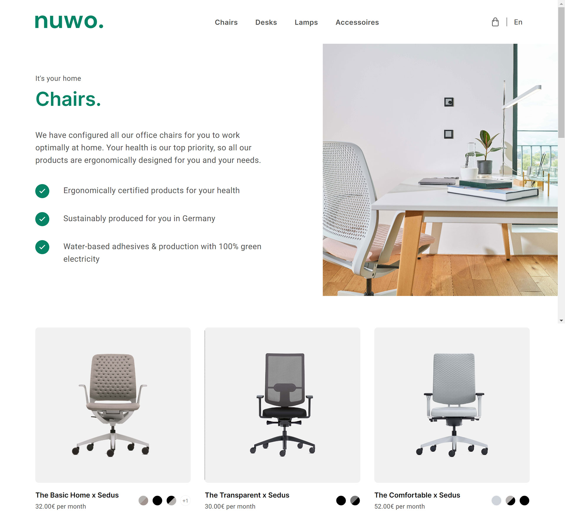 The example of nuwo store for their clients.