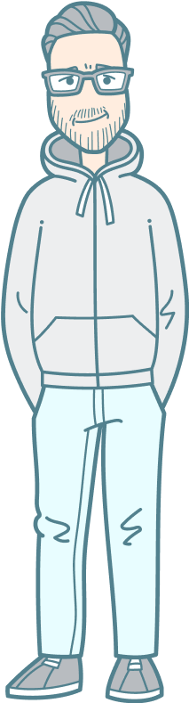Petr Malàk as an illustrated character