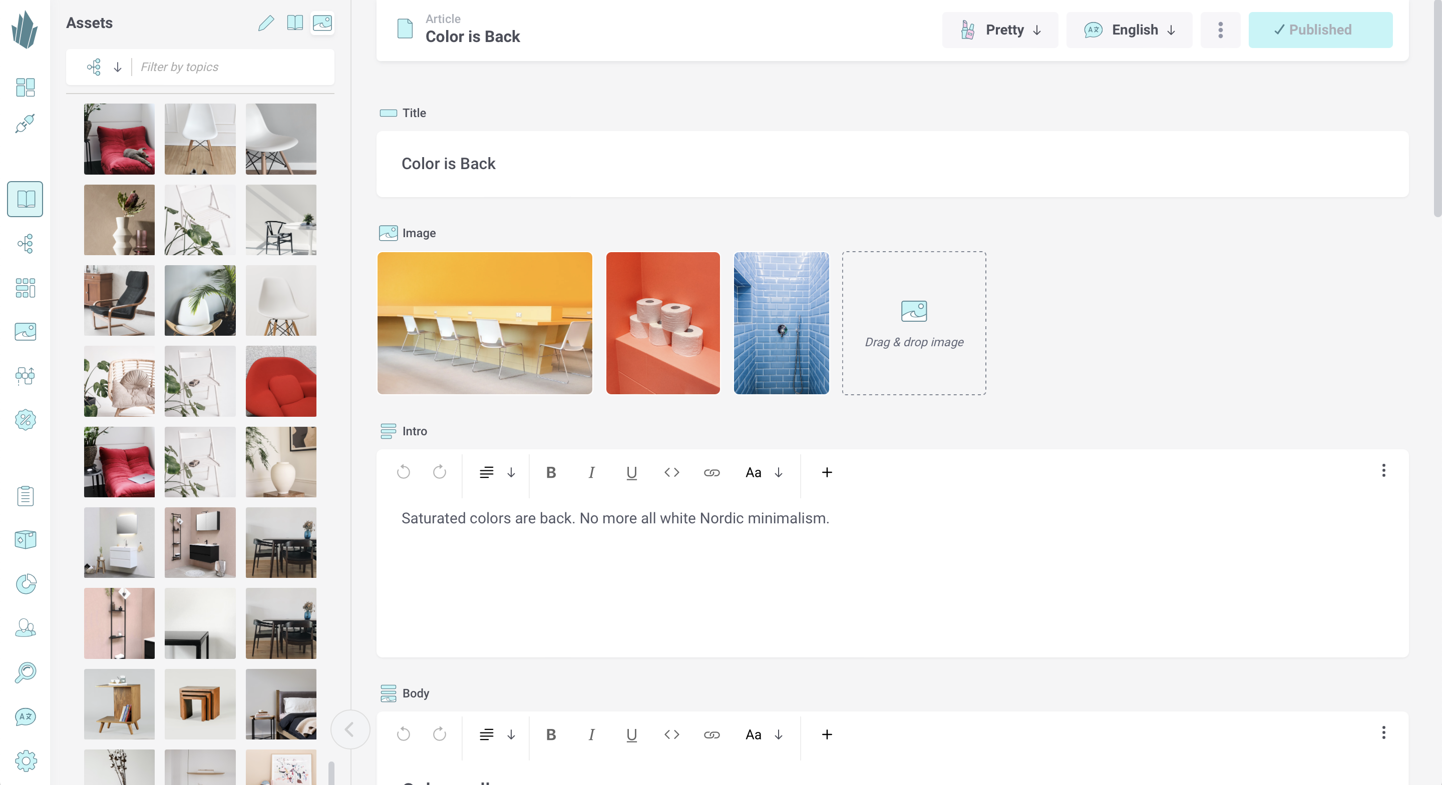 Images component usage
