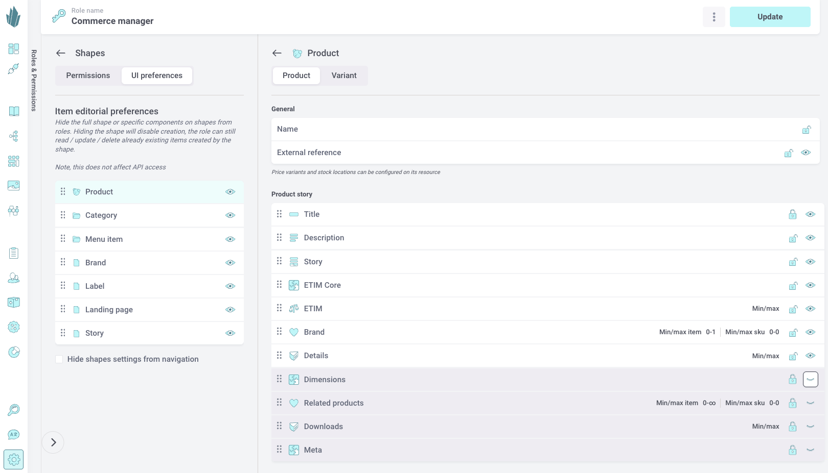 UI Preferences