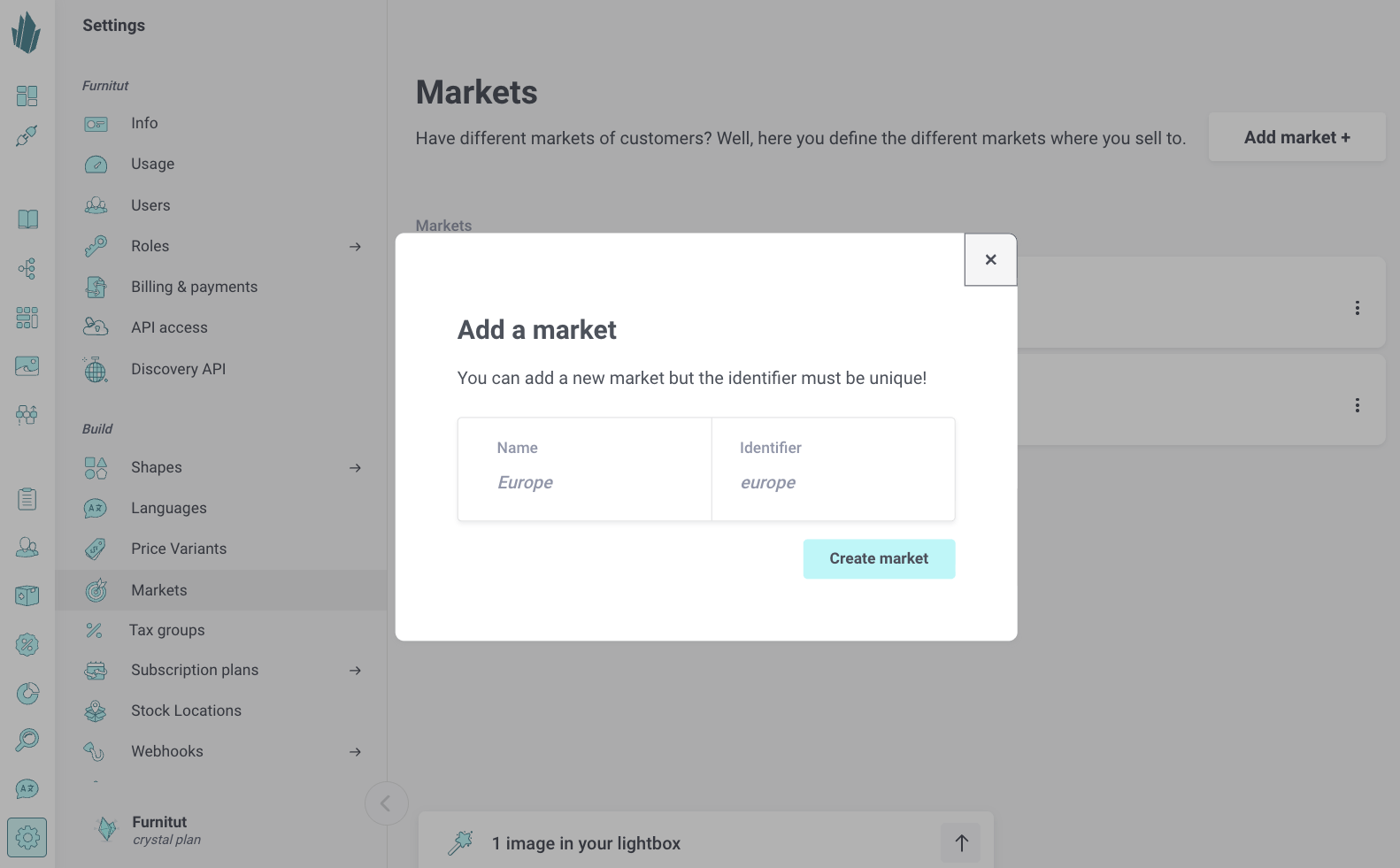 Adding market
