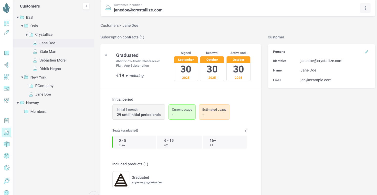 Customer view