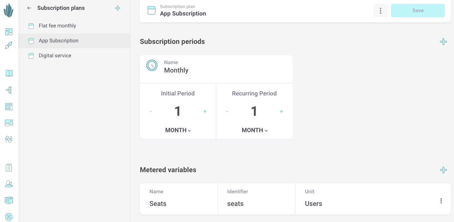 Subscription plans