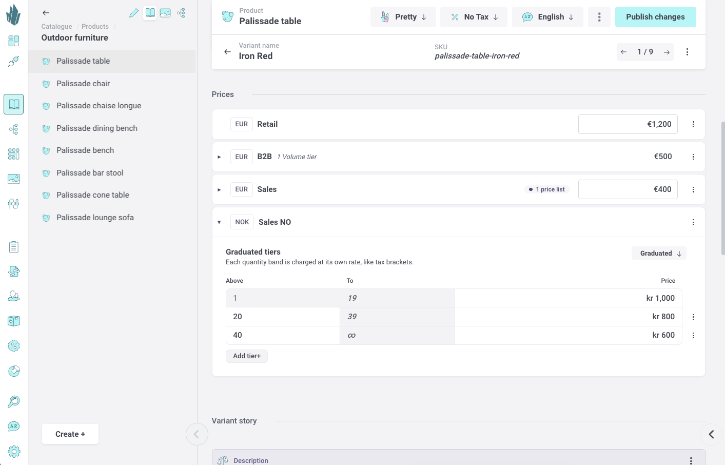 Tiered Pricing