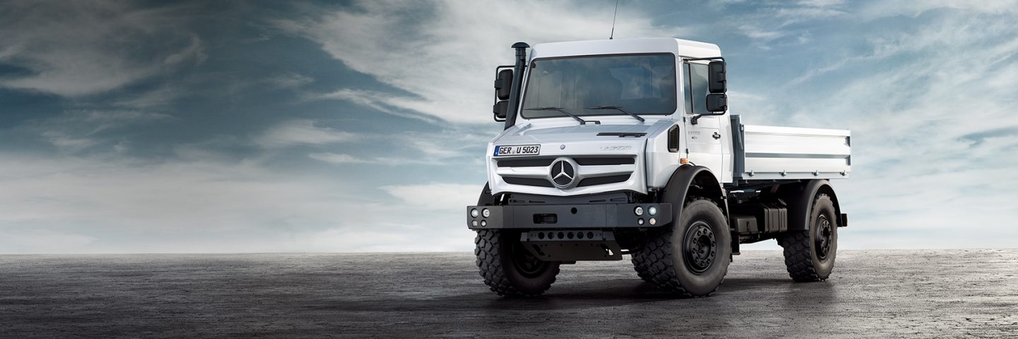 Hvit unimog
