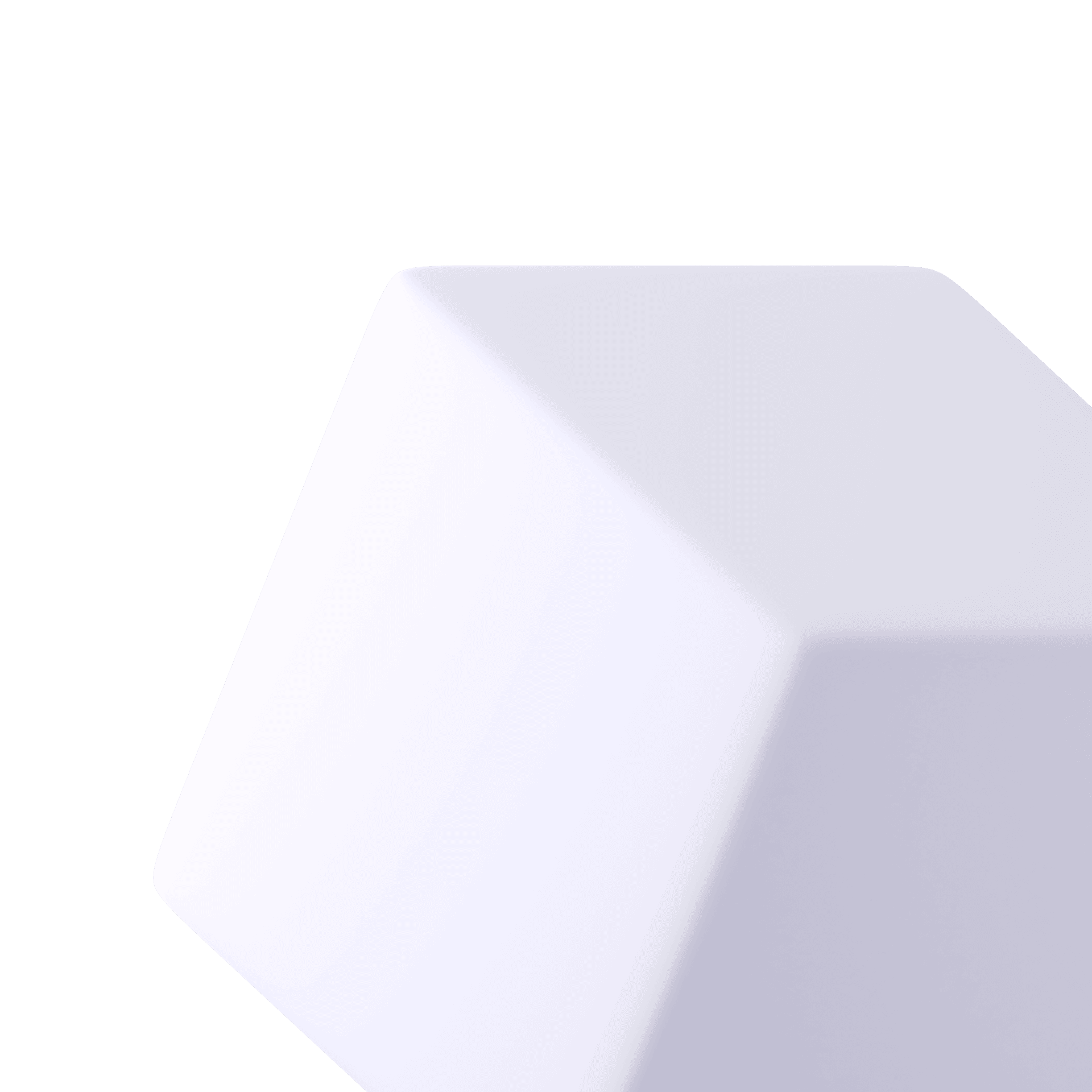 Static image of floating 3 dimensional cube