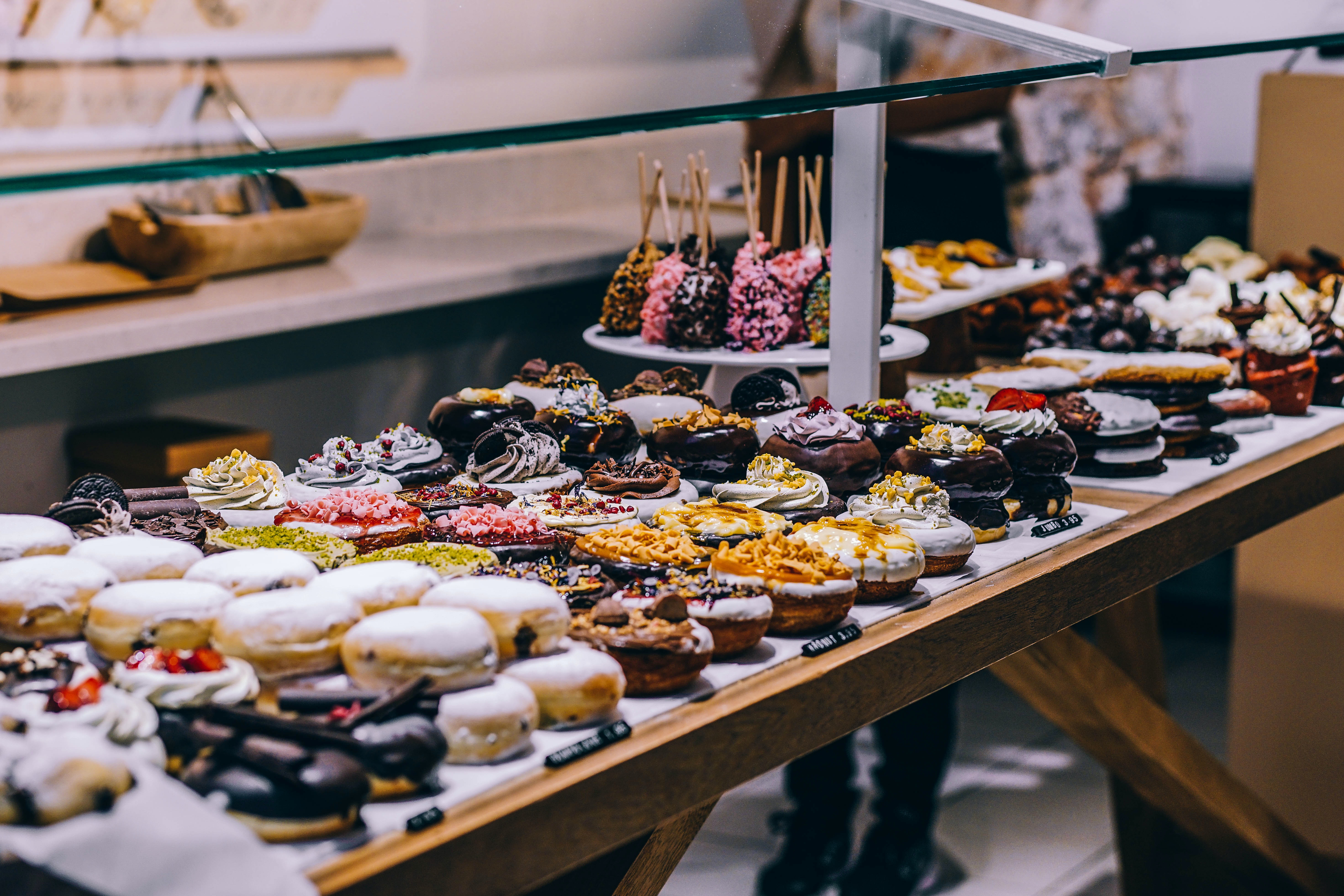 donuts on display