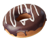 Chocolate flavoured donut