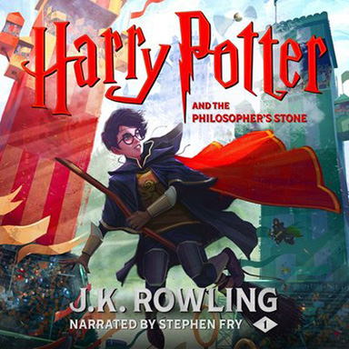 Engelske lydboken Harry Potter and the Philosopher's Stone av J.K. Rowling