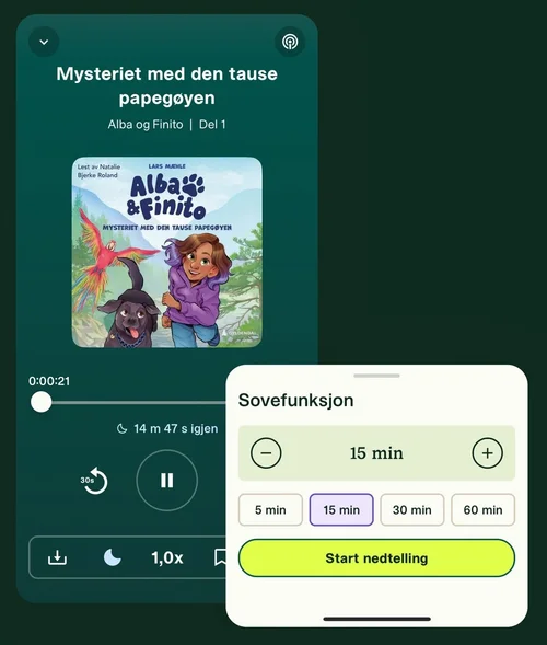 Slik bruker du sovemodus i Fabel-appen