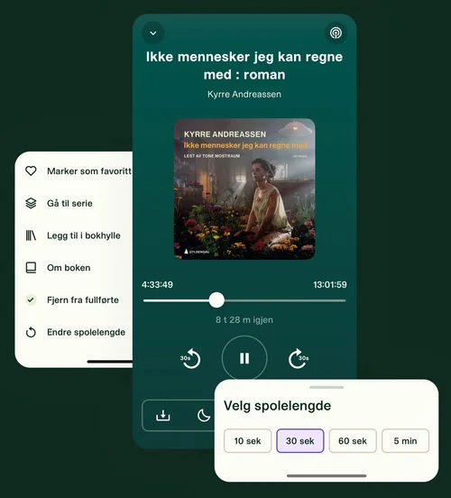 Slik endrer du spolelengde i Fabel-appen