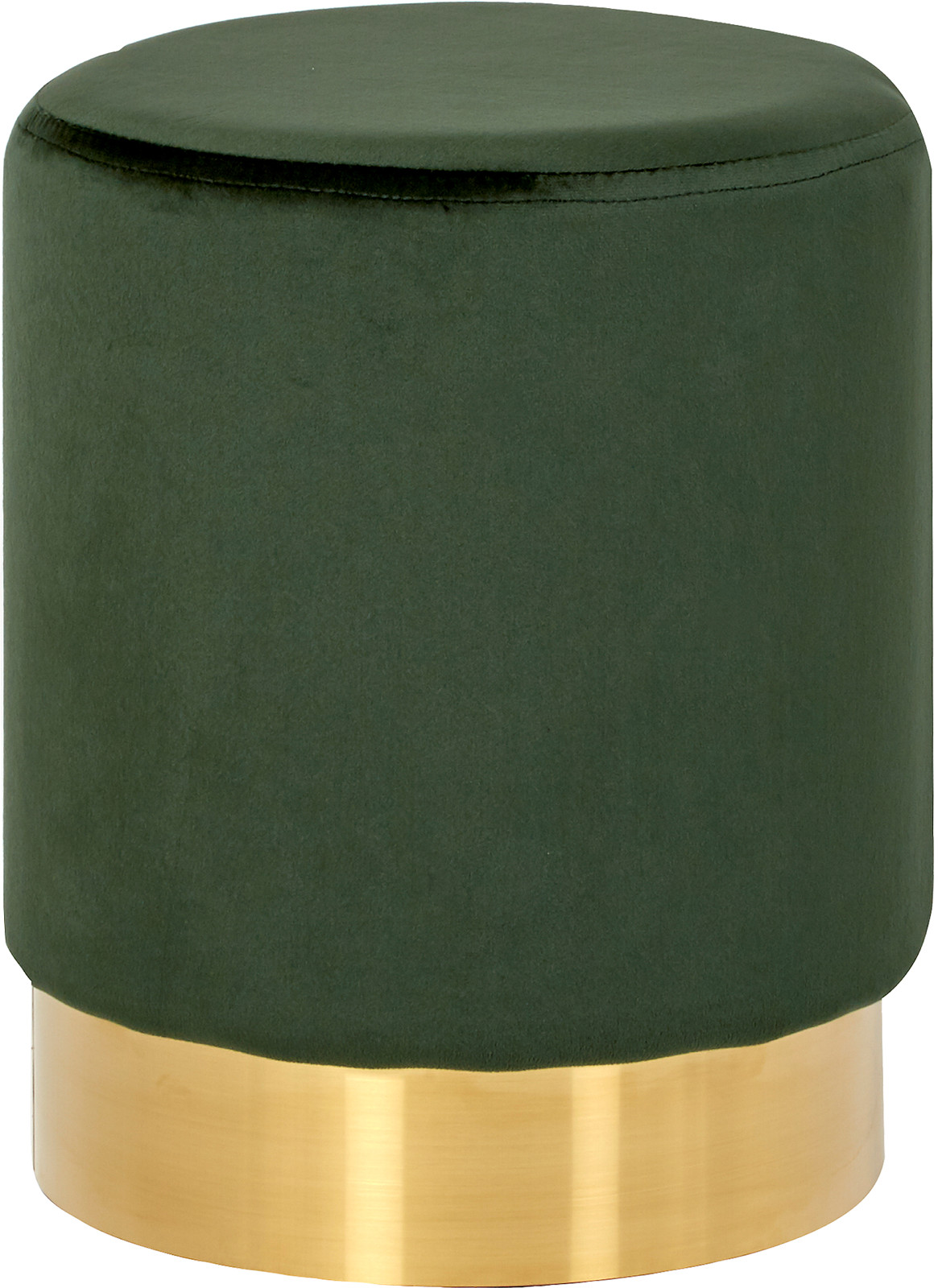 Maggie pall grønn velur med  gullkant