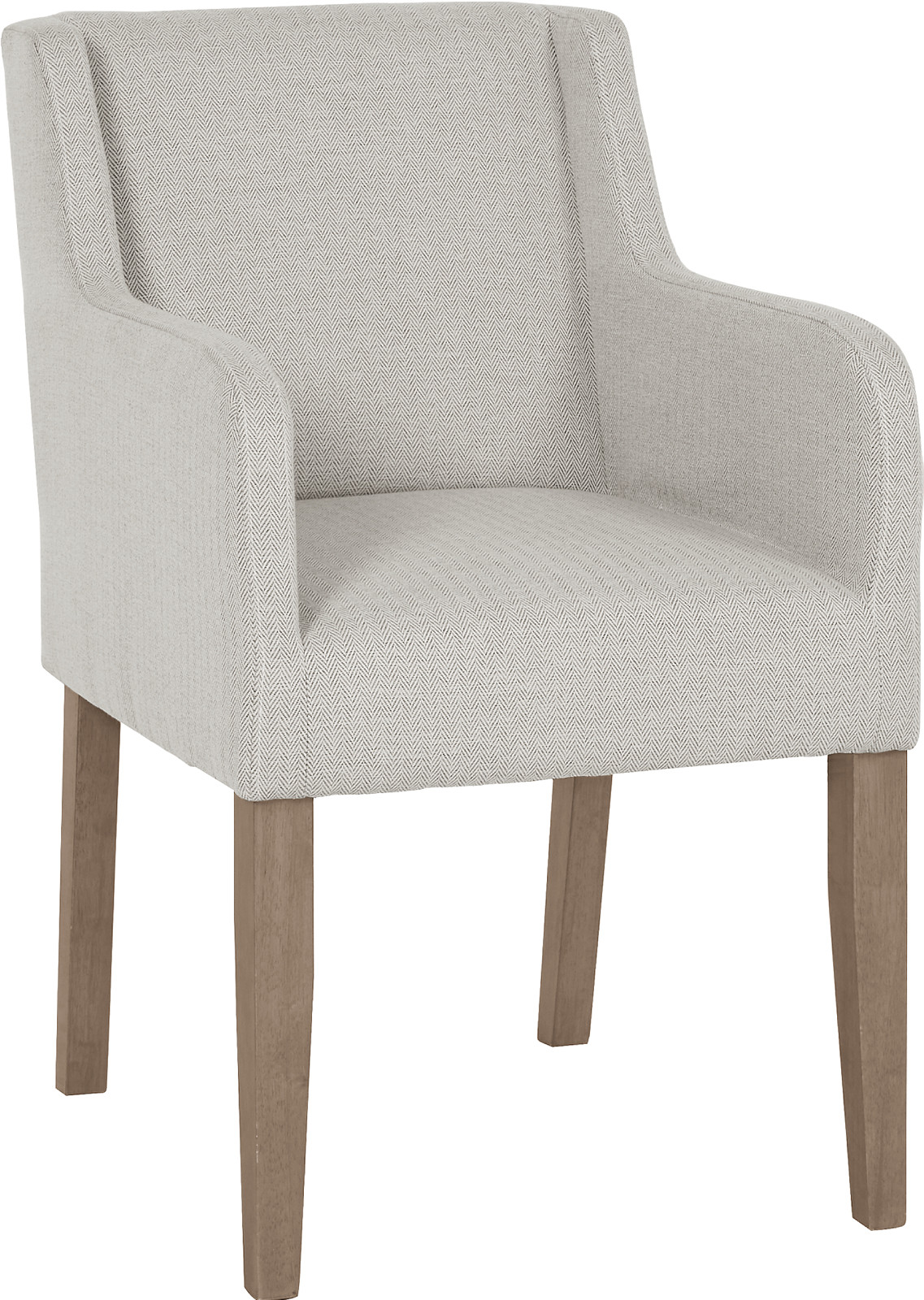 Danny armstol stoff lys grå, antikk grå ben