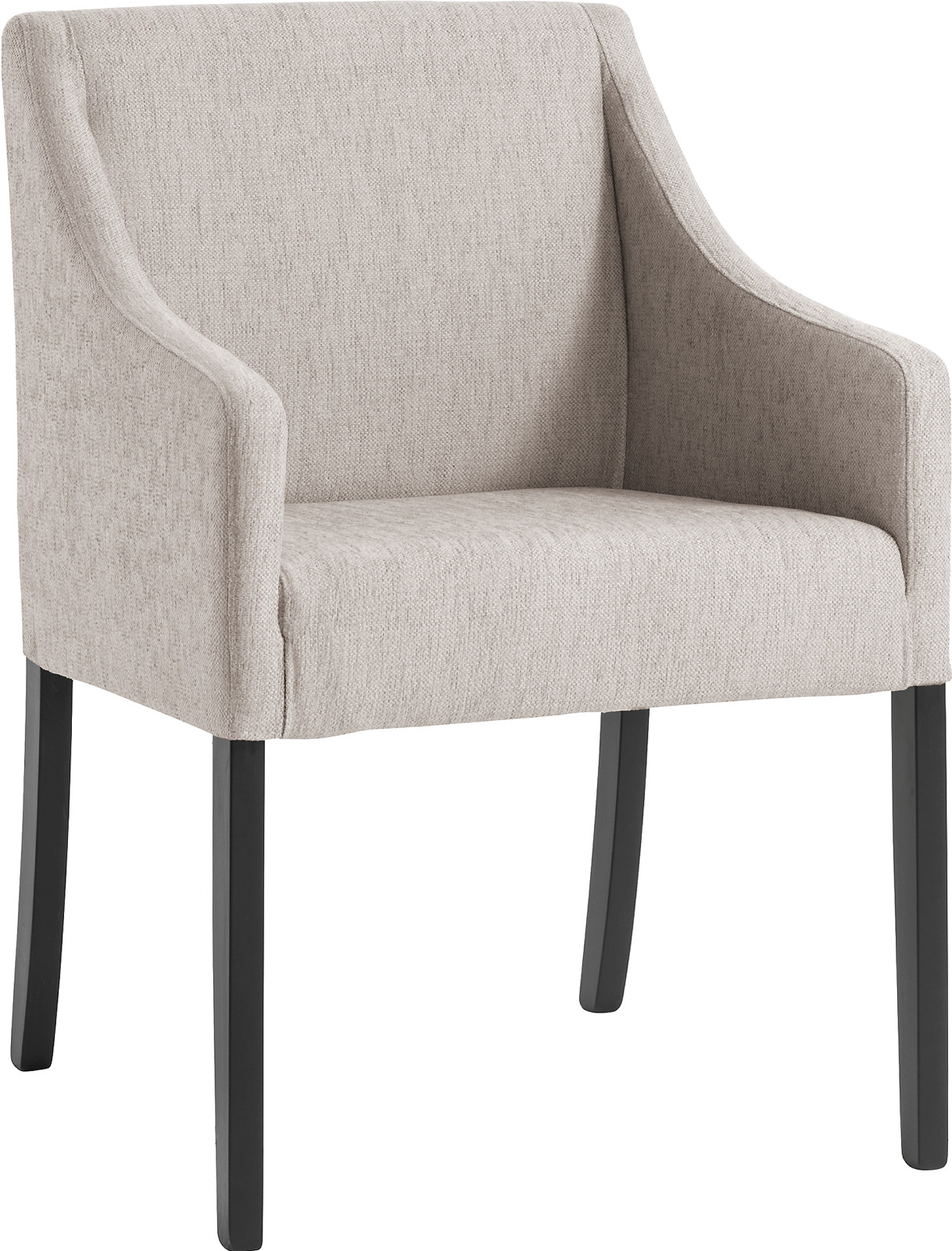 Nobel spisestol m/arm stoff Iberia beige, sorte ben