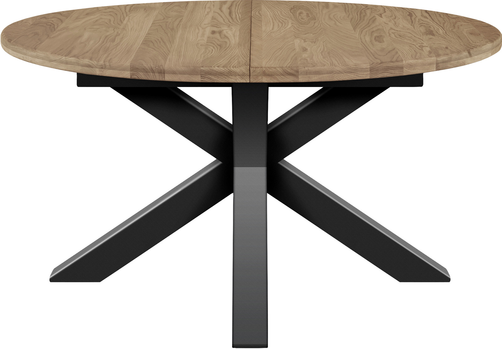 Chateaux spisebord, Ø140, sortmalt/gråoljet