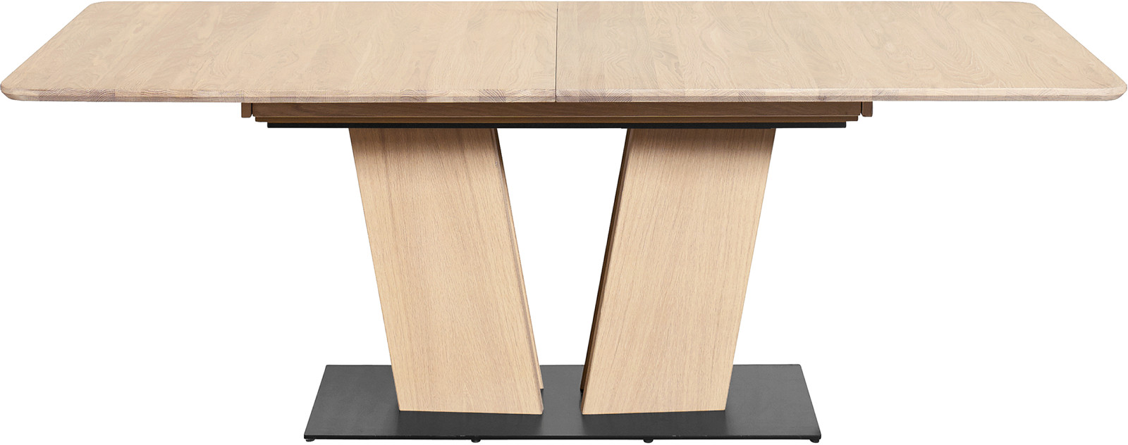 Editions spisebord 121, hvitoljet eik, inkl. 2 innleggspl.