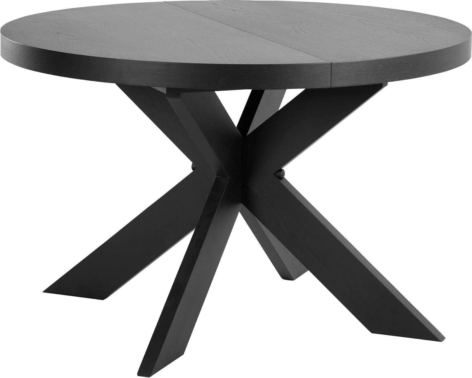 Nobel rundt spisebord, Ø120 cm, matt sort