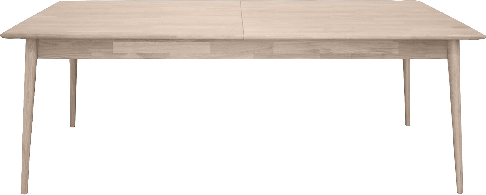 Martell spisebord hvitoljet, inkl butterflyplate