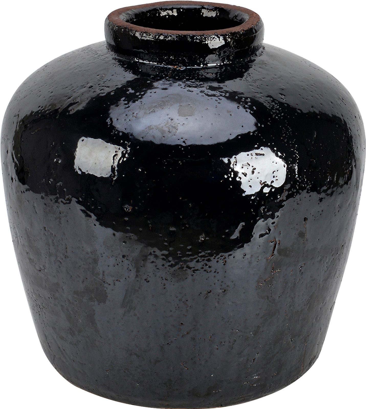 Walmer vase sort matt keramikk, H28 cm