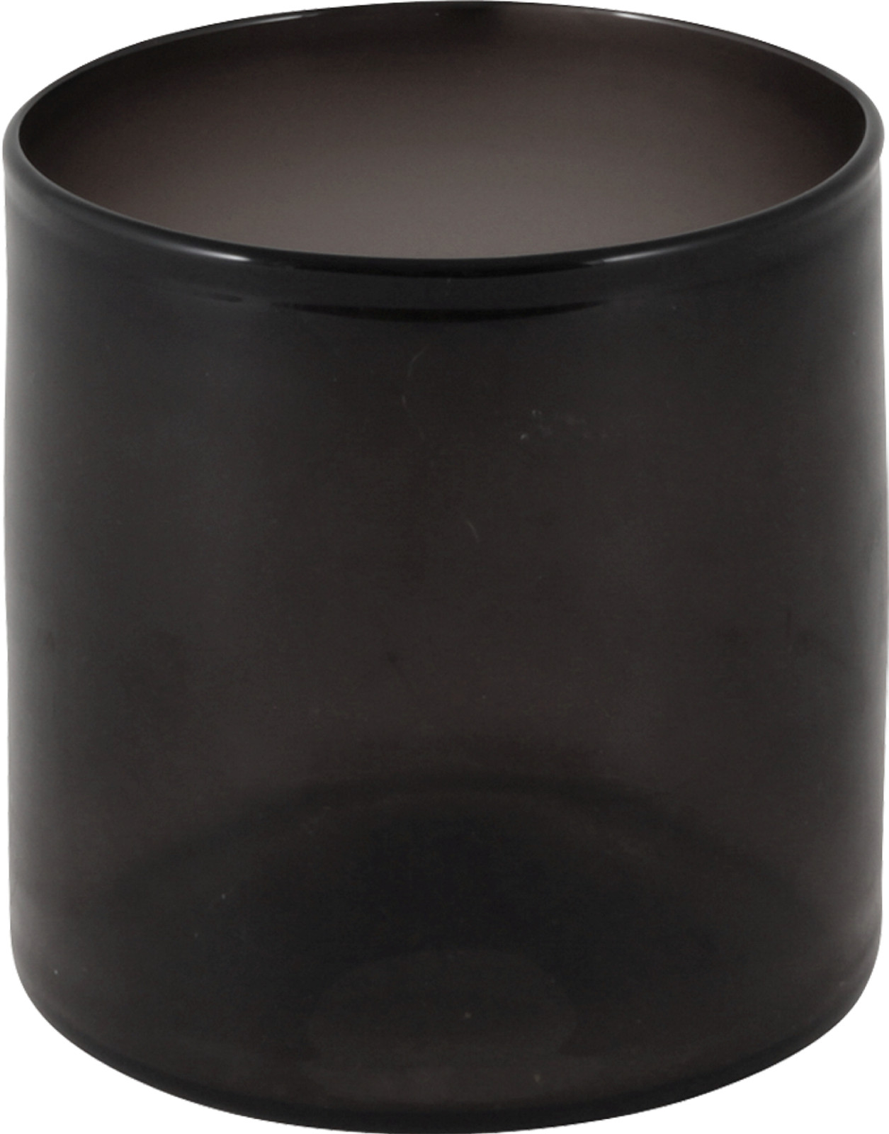 Lama lyslykt, sotet glass, H15 cm, sort