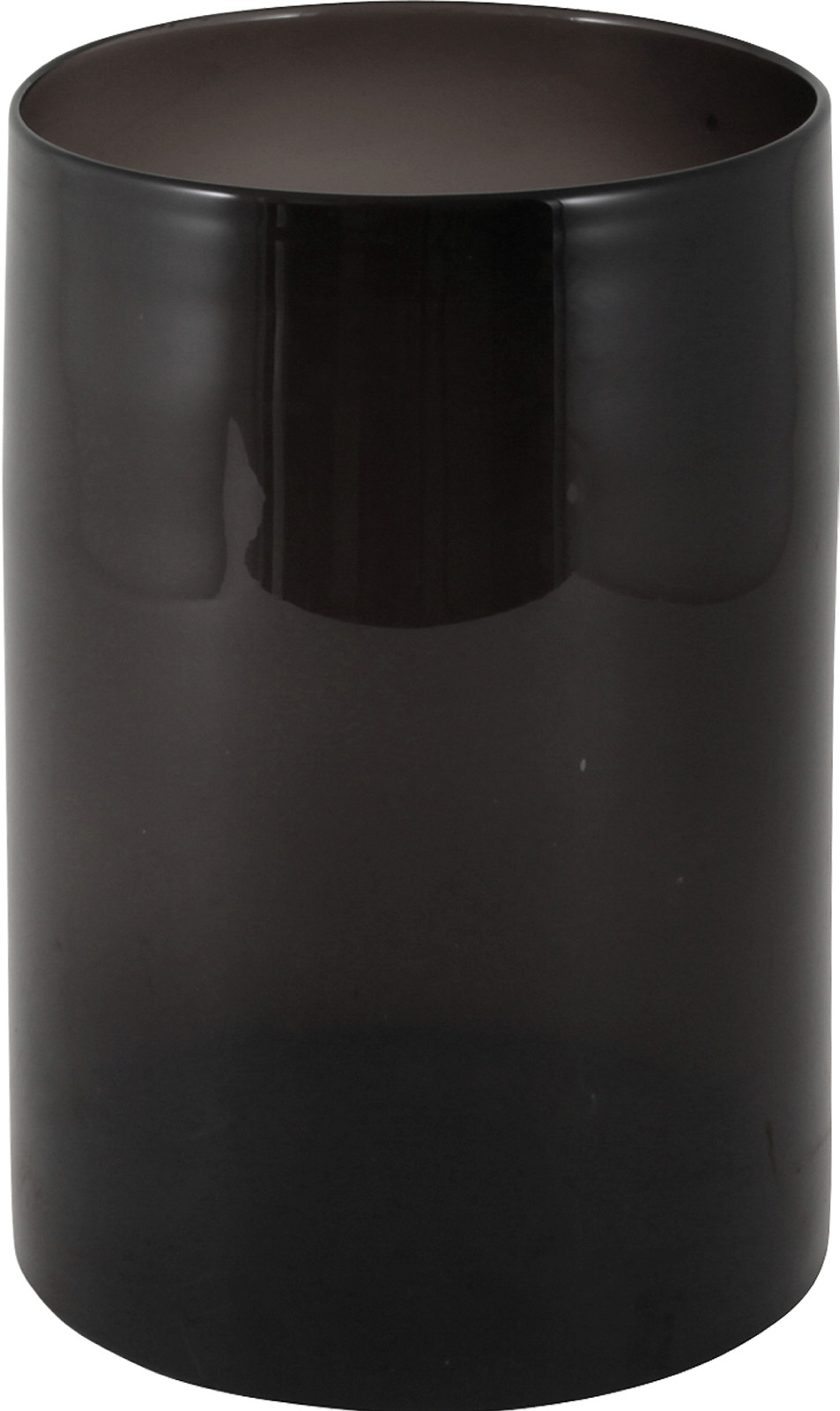 Lama lyslykt, sotet glass, H23 cm, sort