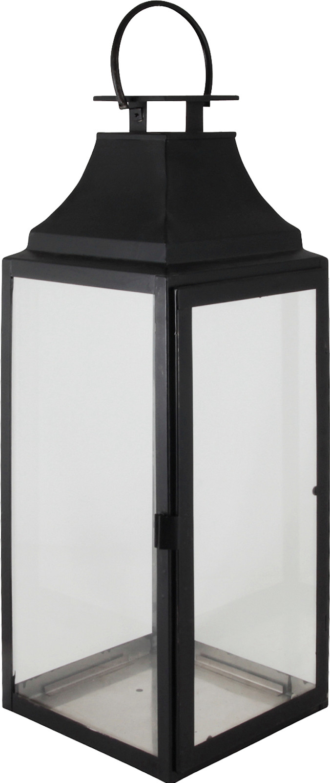 Lama lanterne sort H65 cm