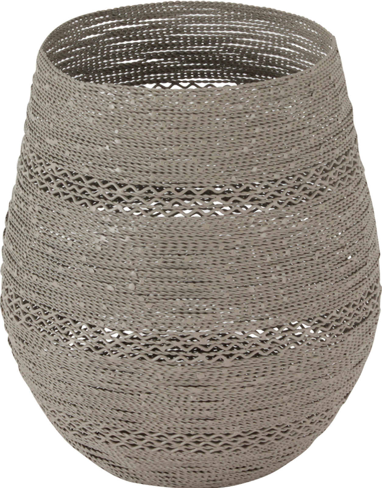 Aina Sollie Steen lyslykt tråd natur, H26cm gaveeske