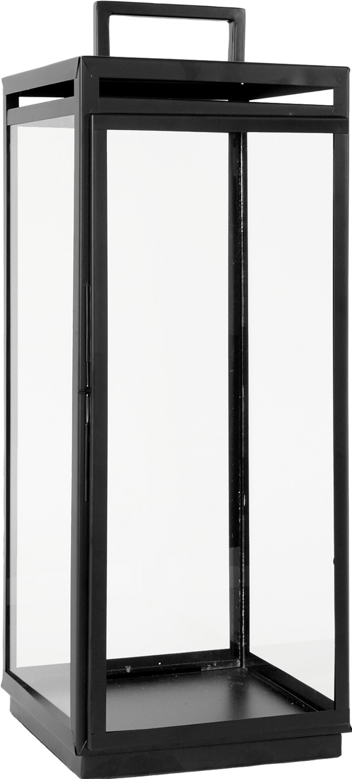 Carl lanterne sort H80 cm, rustfri
