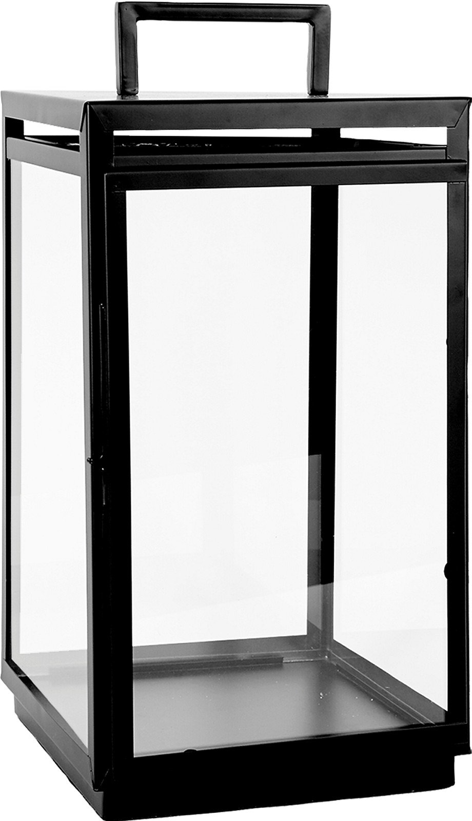 Carl lanterne sort H60 cm, rustfri