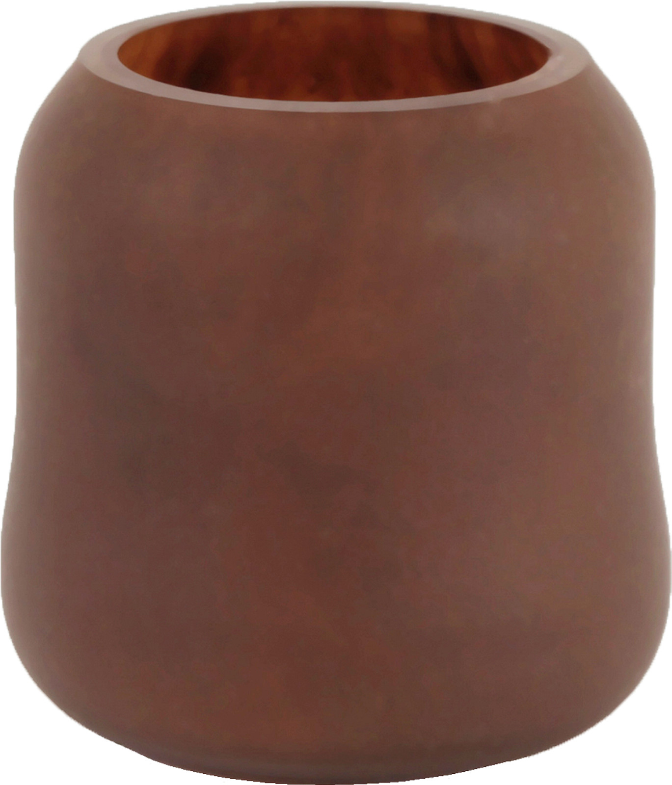 Aina Sollie Steen telysholder glass, cognac matt