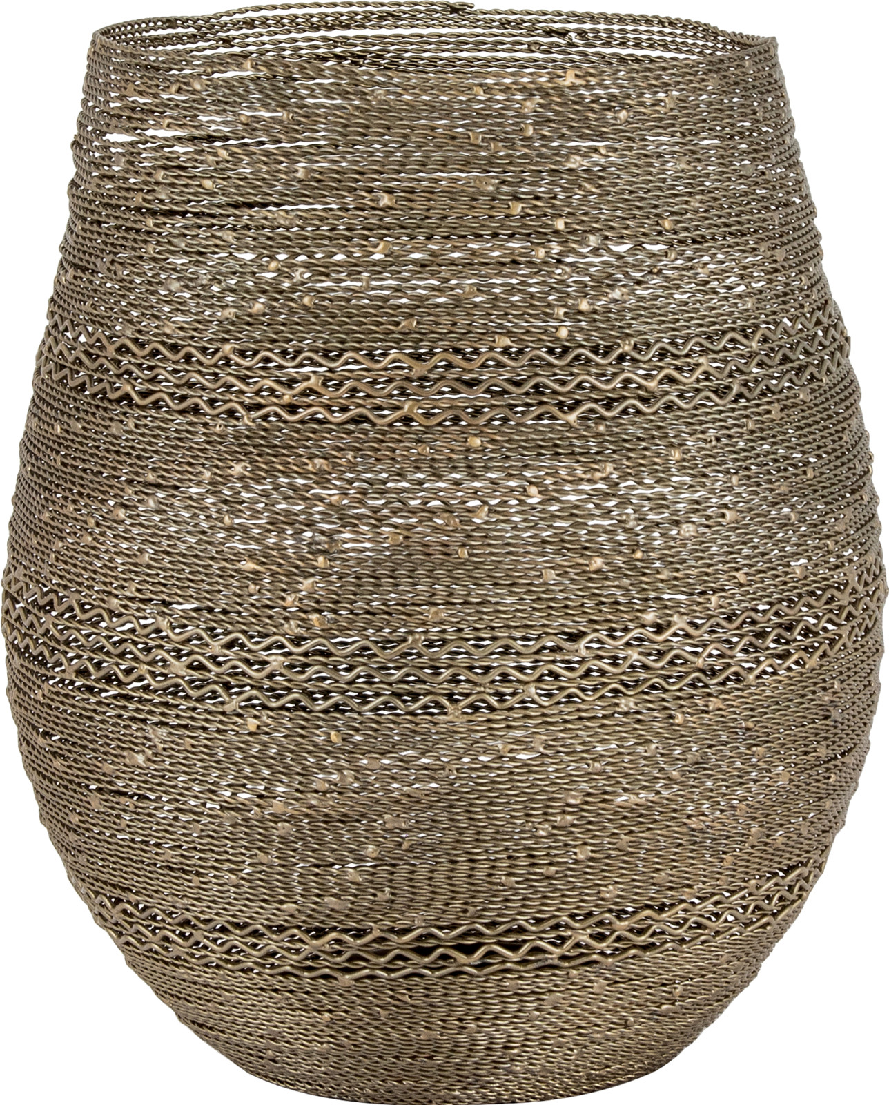 Aina Sollie Steen lyslykt tråd antikk, 21x25,5cm gaveeske