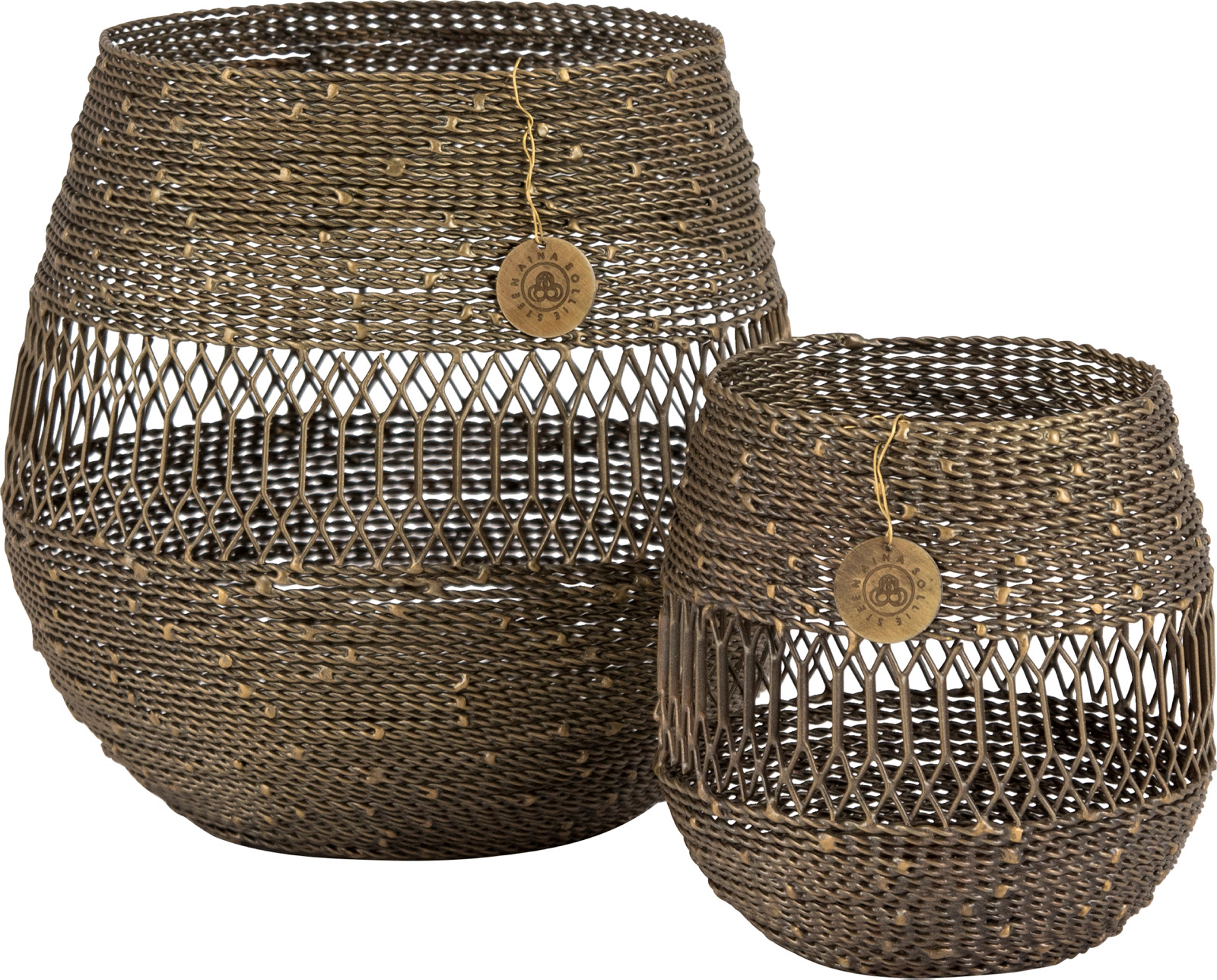 Aina Sollie Steen lyslykt tråd, sett à 2 i gaveeske