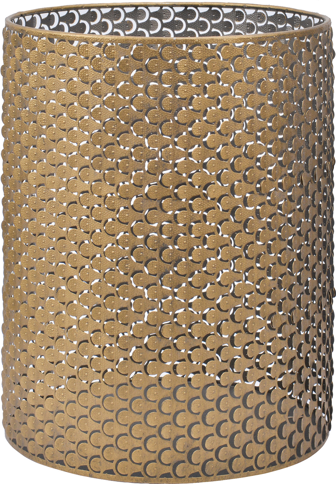 Anja lanterne, antikk gull, 20x20x26,5 cm