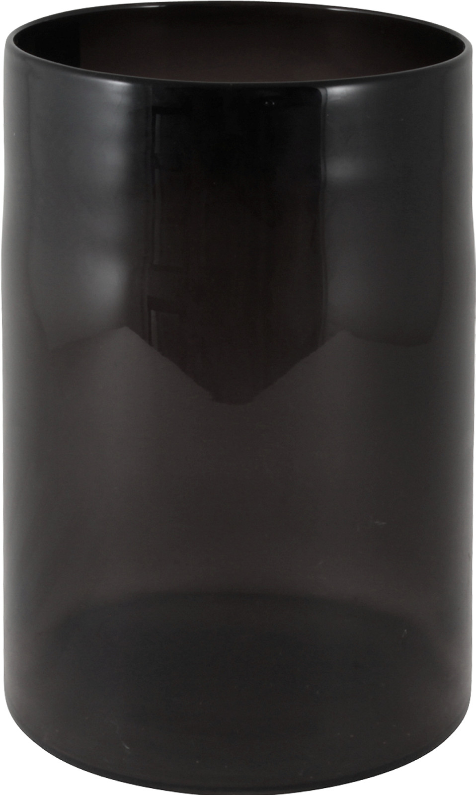 Lama lyslykt, sotet glass, H35 cm, sort