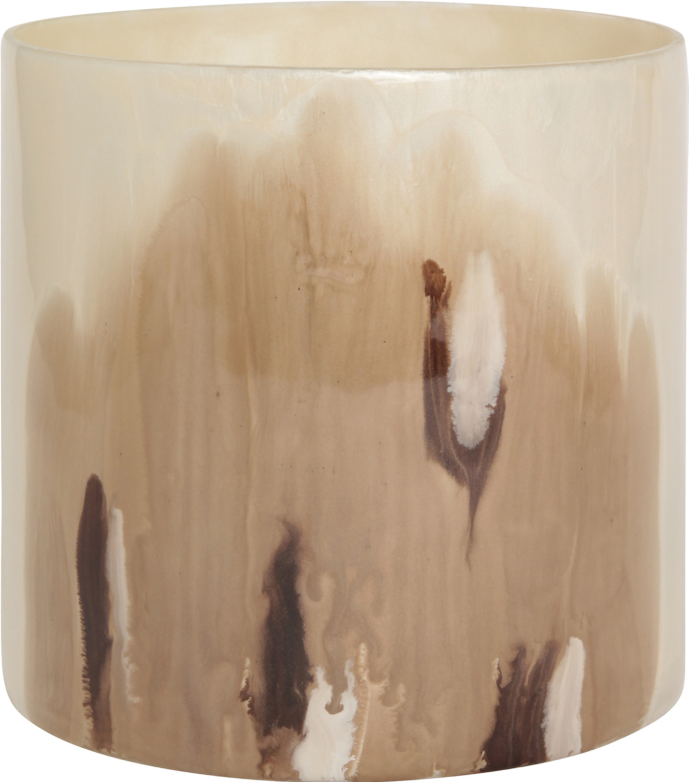 Aina Sollie Steen lyslykt beige, 20,5x20,5cm