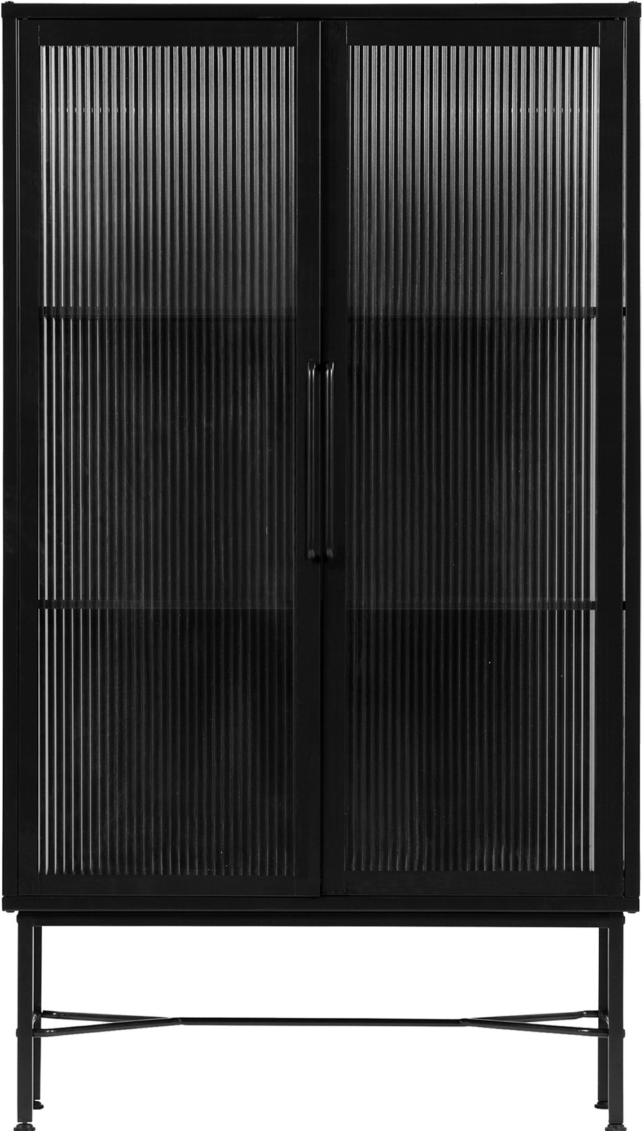 Zion skap sort metall